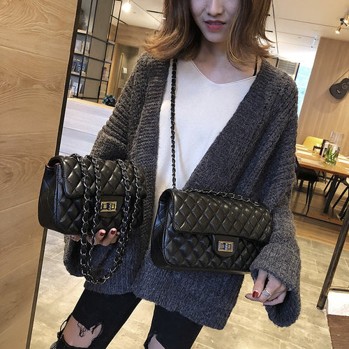 Summer Bags For Women 2019 Luxury Brand Clutch Bag Leather Fashion Plaid Small Crossbody Bags For Women Black Shoulder Bag