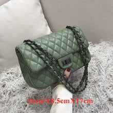 Load image into Gallery viewer, Summer Bags For Women 2019 Luxury Brand Clutch Bag Leather Fashion Plaid Small Crossbody Bags For Women Black Shoulder Bag